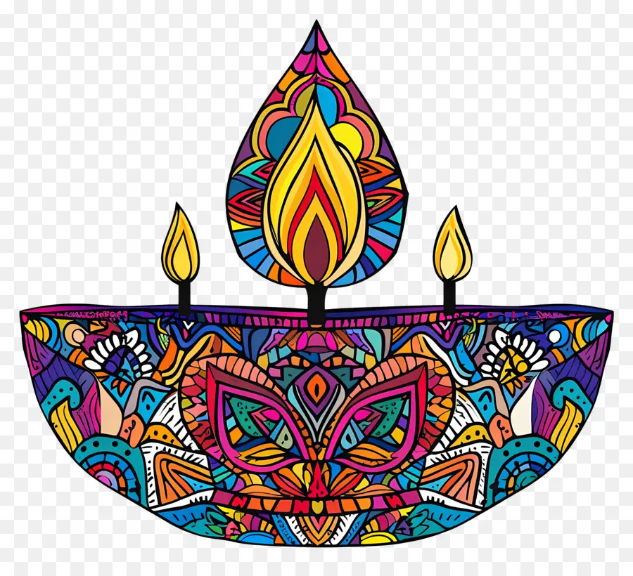 Diwali Diya，Diya Complexe PNG