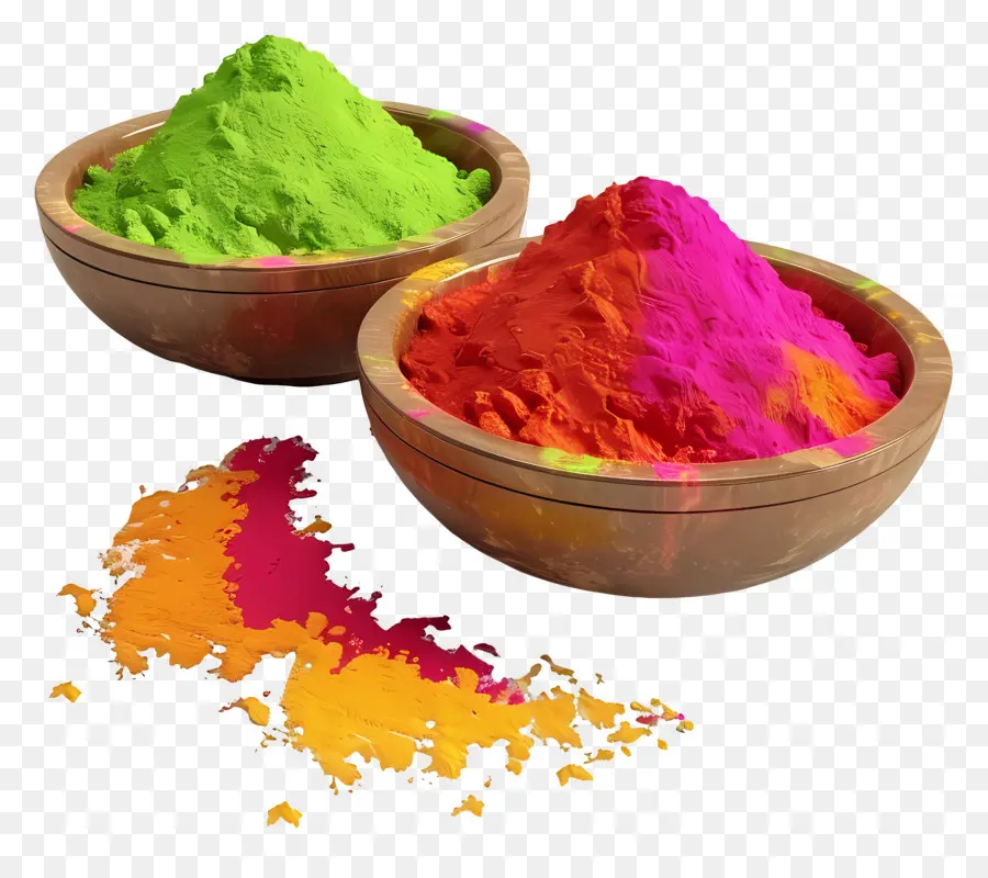 Fond De Holi，Poudre Colorée PNG