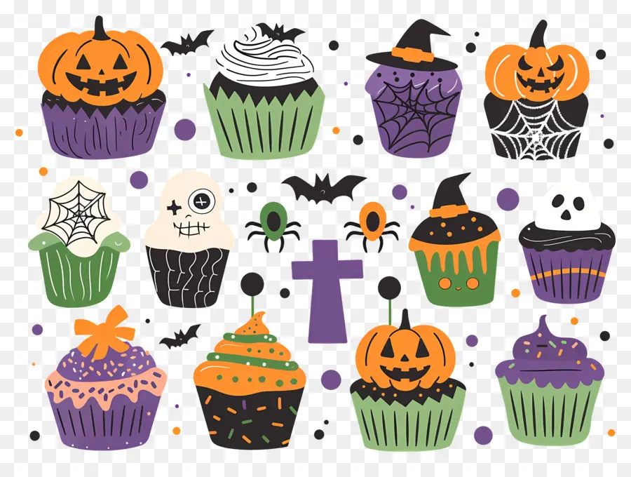 Petits Gâteaux D'halloween，Citrouille PNG