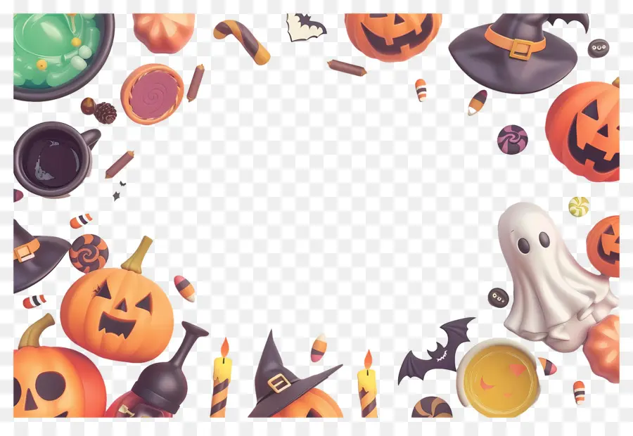 Fond D'halloween，Décorations D'halloween PNG