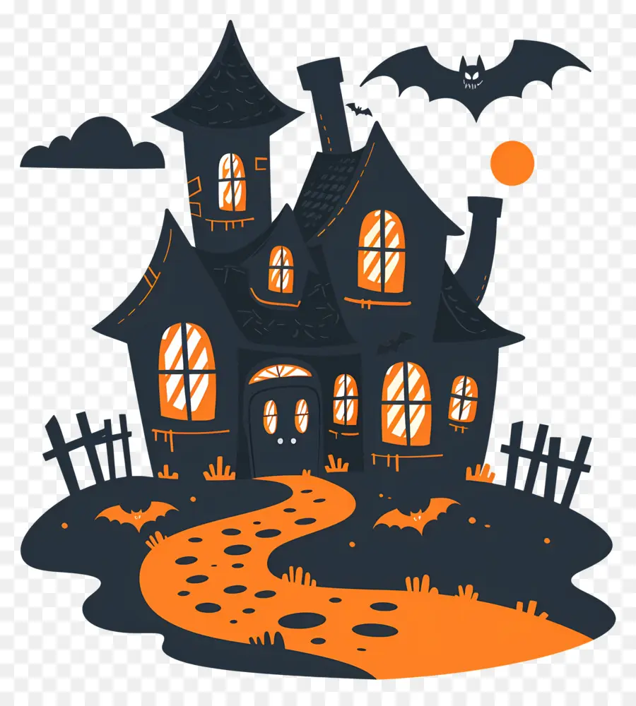 Maison D'halloween，Maison Sombre PNG