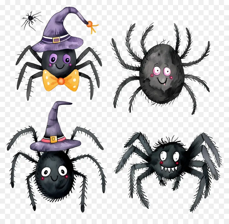 Araignées D'halloween，Araignées Effrayantes PNG