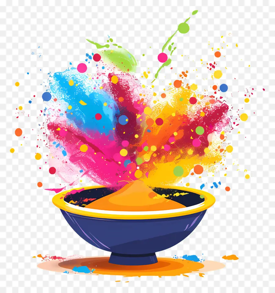 Fond De Holi，Poudres Colorées PNG