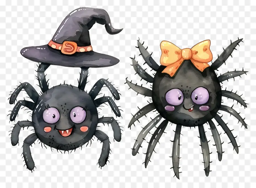 Araignées D'halloween，Chapeaux PNG