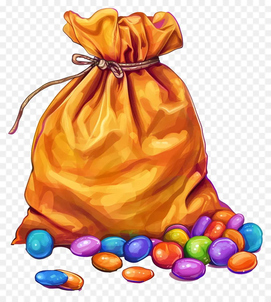 Sac De Bonbons，Coloré PNG