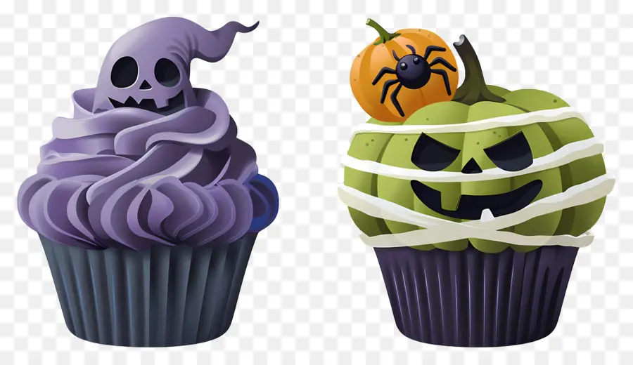 Petits Gâteaux D'halloween，Fantôme PNG