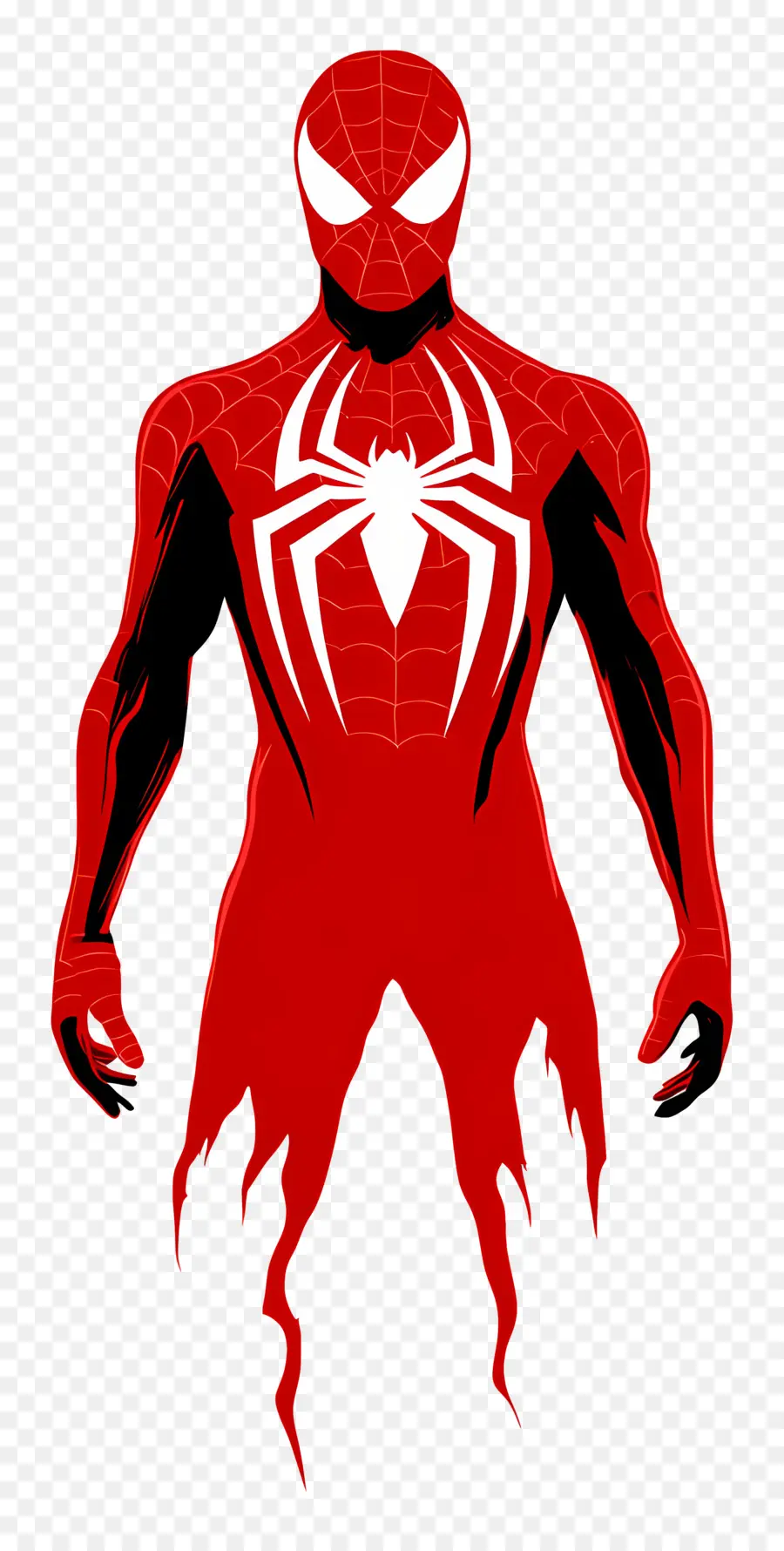 Spiderman Debout，Silhouette De Super Héros PNG