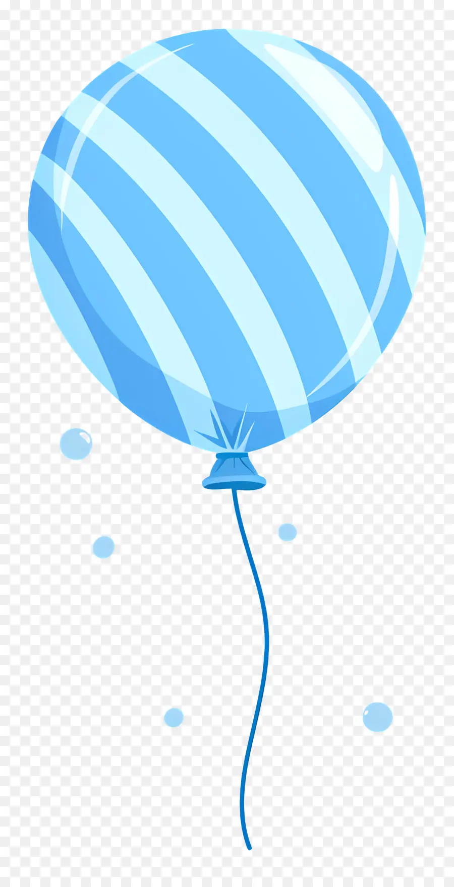 Ballon Unique，Ballon Bleu PNG