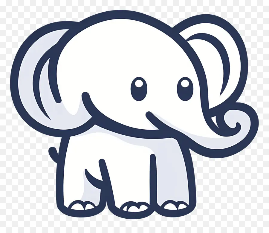 Bébé éléphant，Éléphant De Dessin Animé PNG