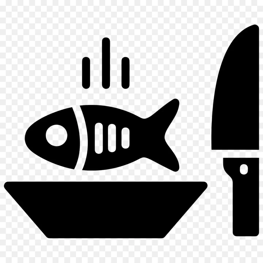 Fruit De Mer，Poisson Et Couteau PNG