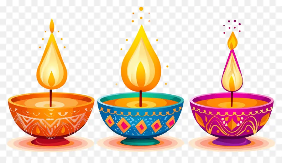 Bougie De Diwali，Diya Traditionnelle PNG