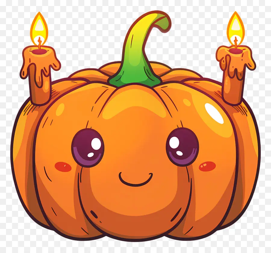 Bougies D'halloween，Citrouille PNG