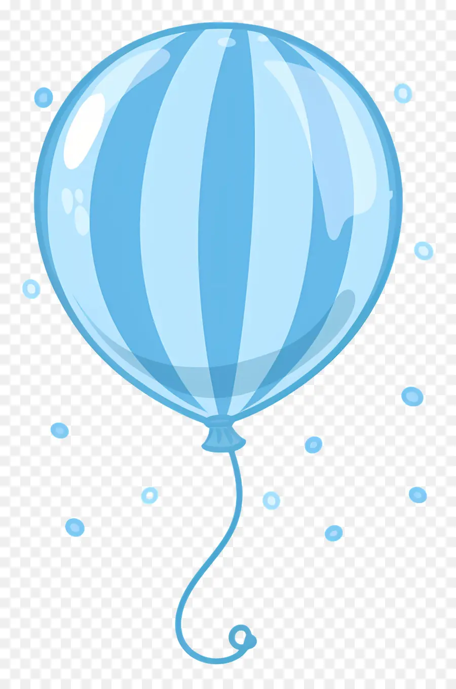 Ballon Unique，Ballon Bleu PNG