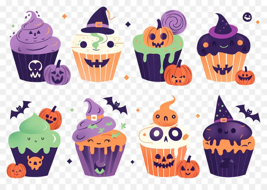 Petits Gâteaux D'halloween，Citrouille PNG