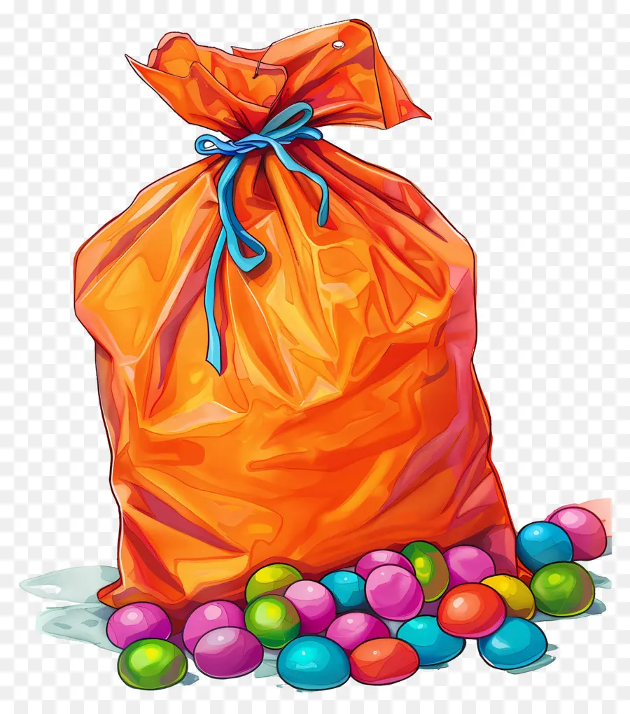 Sac De Bonbons，Coloré PNG