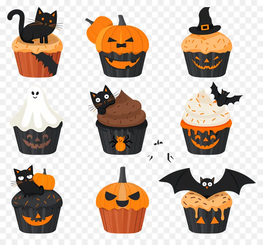 Petits Gâteaux D'halloween，Chat PNG