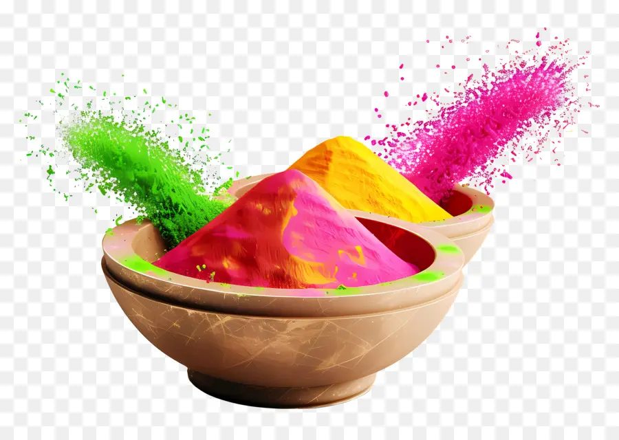 Fond De Holi，Poudre Colorée PNG