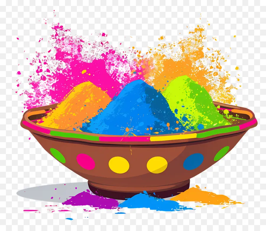 Fond De Holi，Poudres Colorées PNG