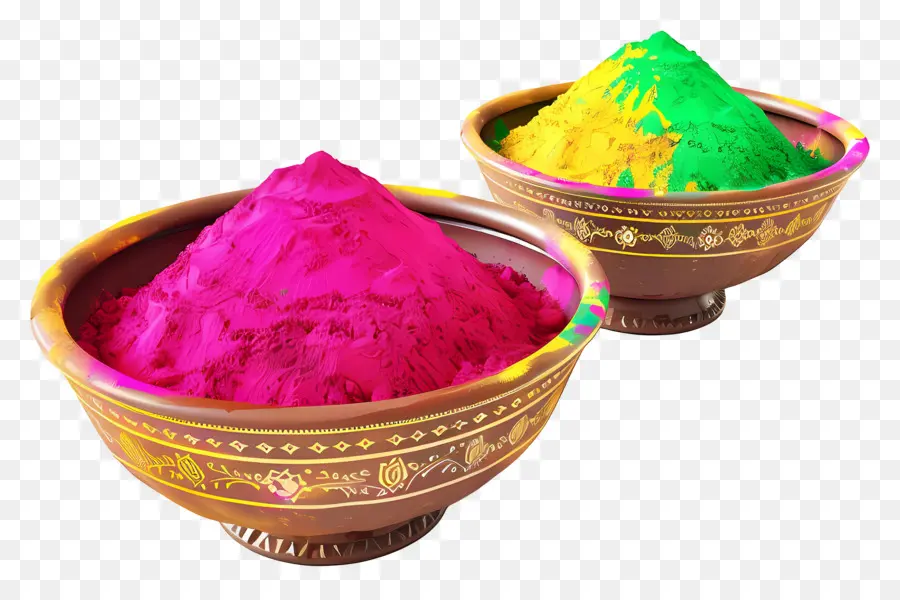 Fond De Holi，Poudre Colorée PNG