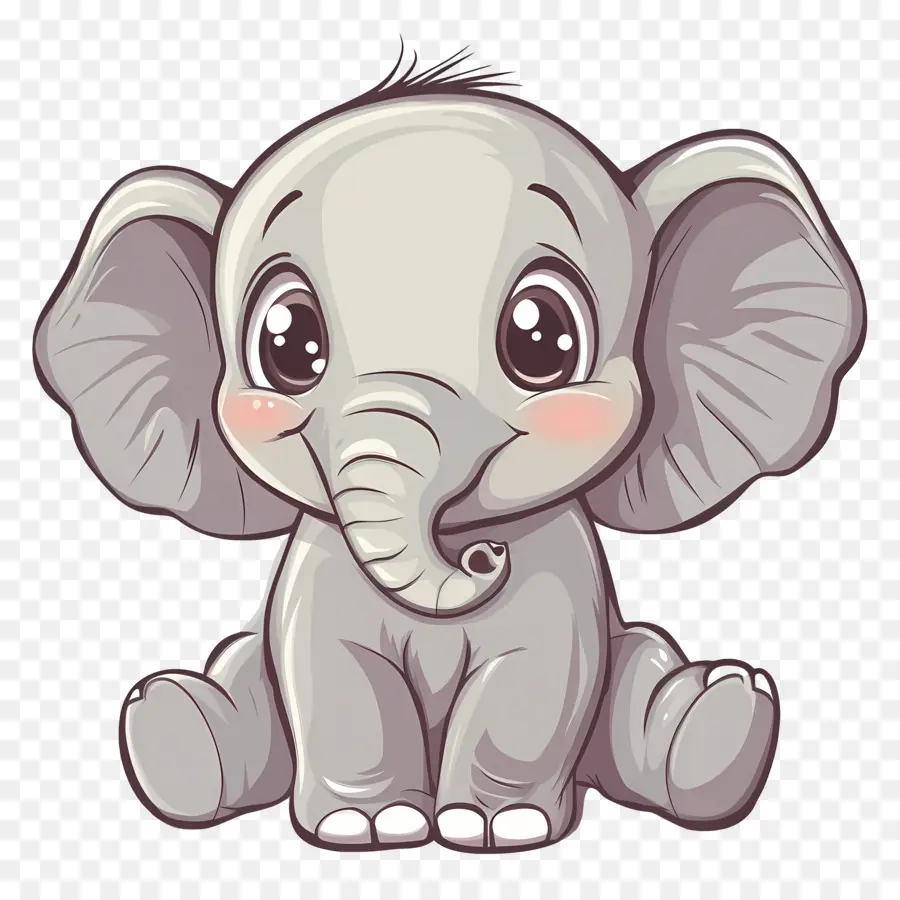 Bébé éléphant，Éléphant Mignon PNG