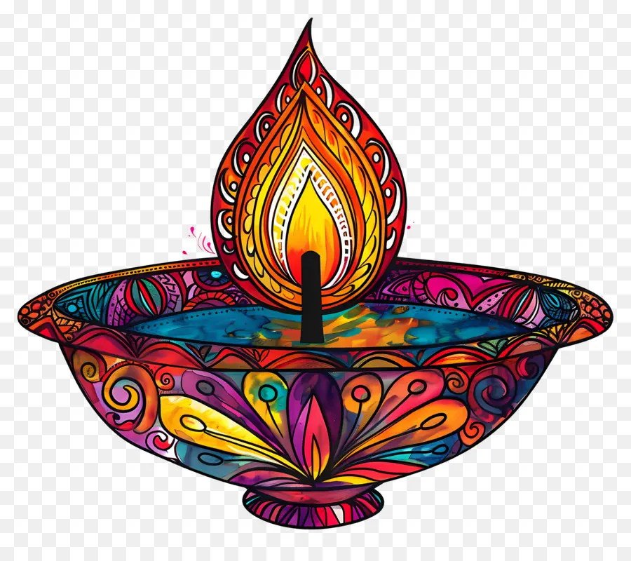 Diwali Diya，Diya Complexe PNG