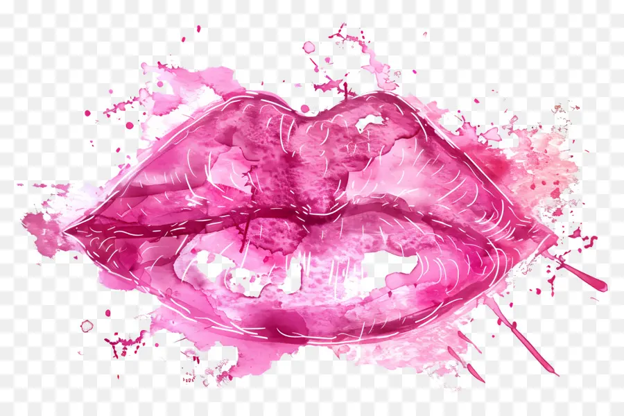 Tache De Baiser，Lèvres Roses PNG