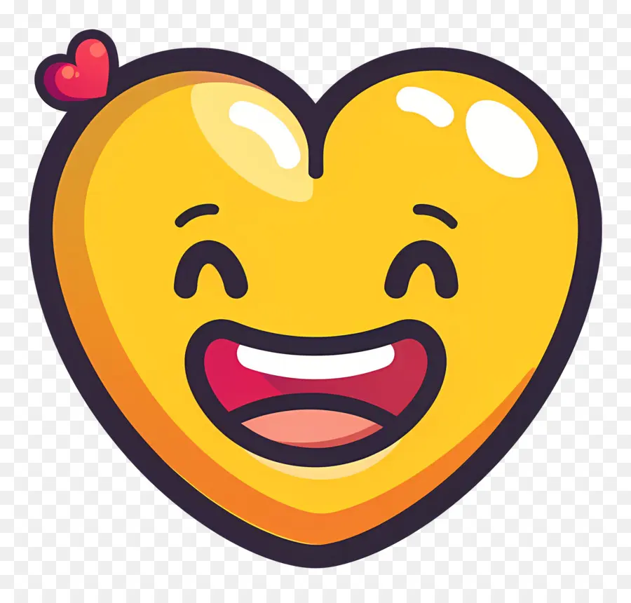 Bisou Smiley，Emoji Coeur PNG