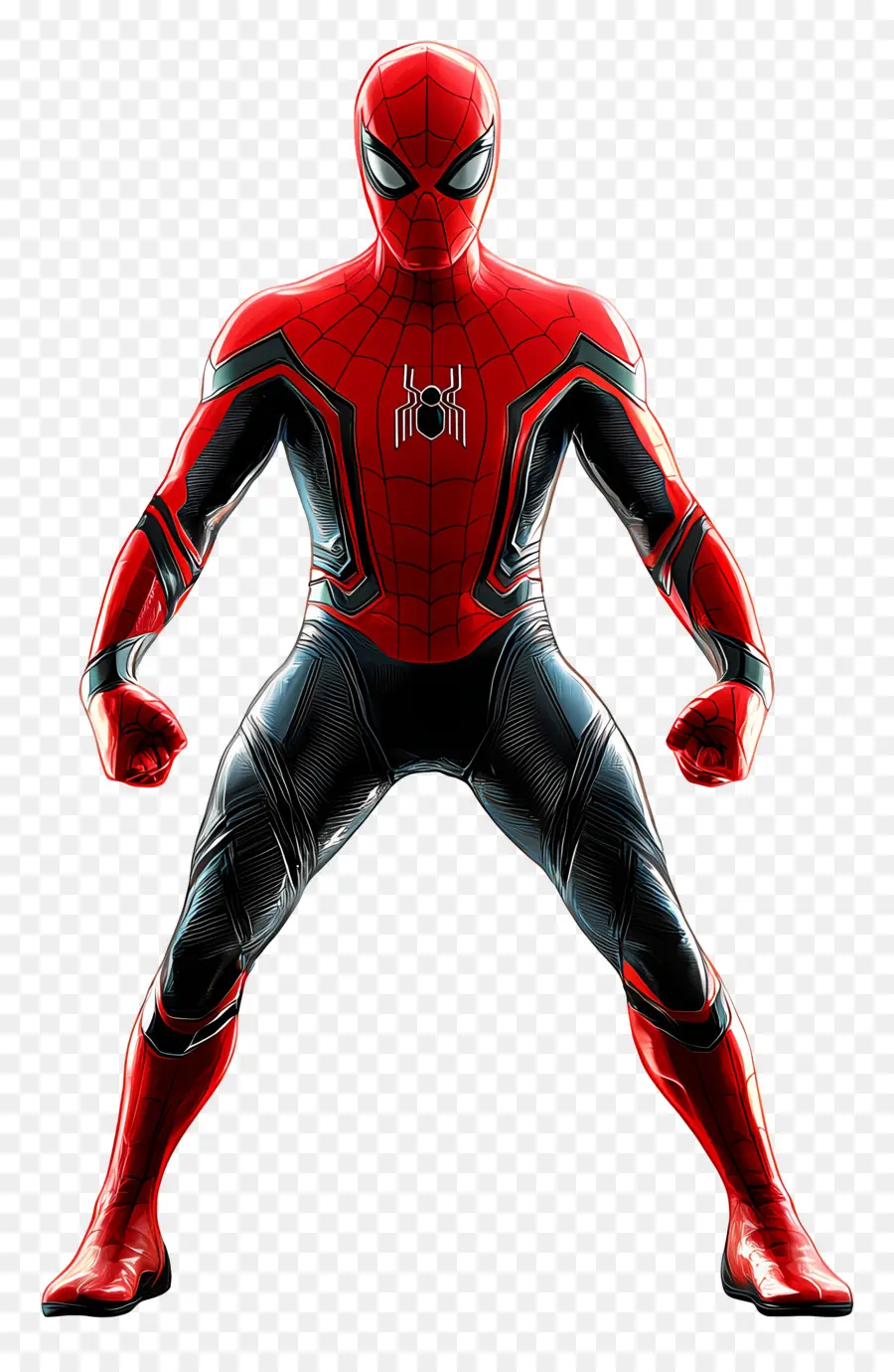 Spiderman Debout，Pose De Spider Man En Action PNG