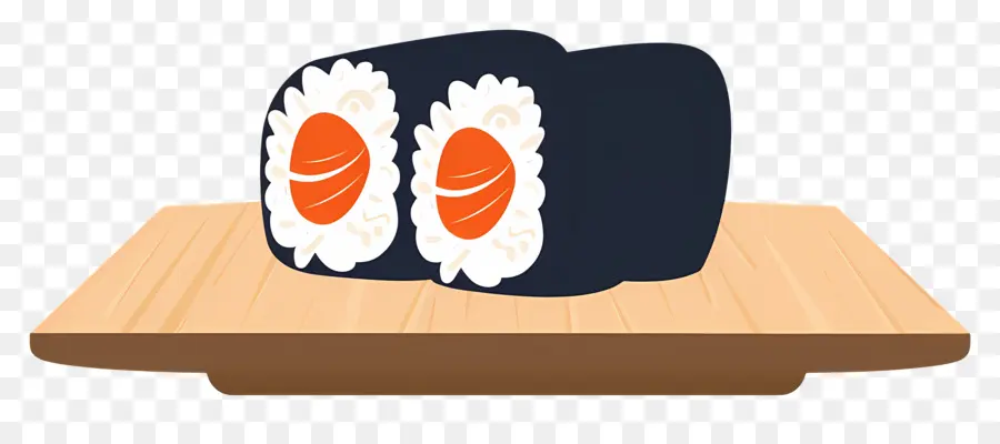 Rouleau De Sushi，Rouleaux De Sushi à Bord PNG