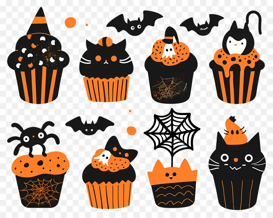 Petits Gâteaux D'halloween，Chat PNG