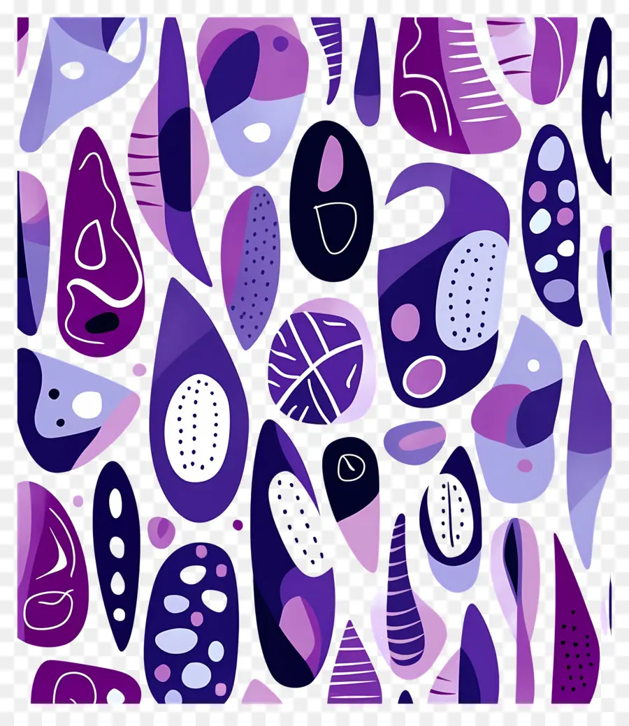 Fonds Abstraits，Formes Violettes Abstraites PNG