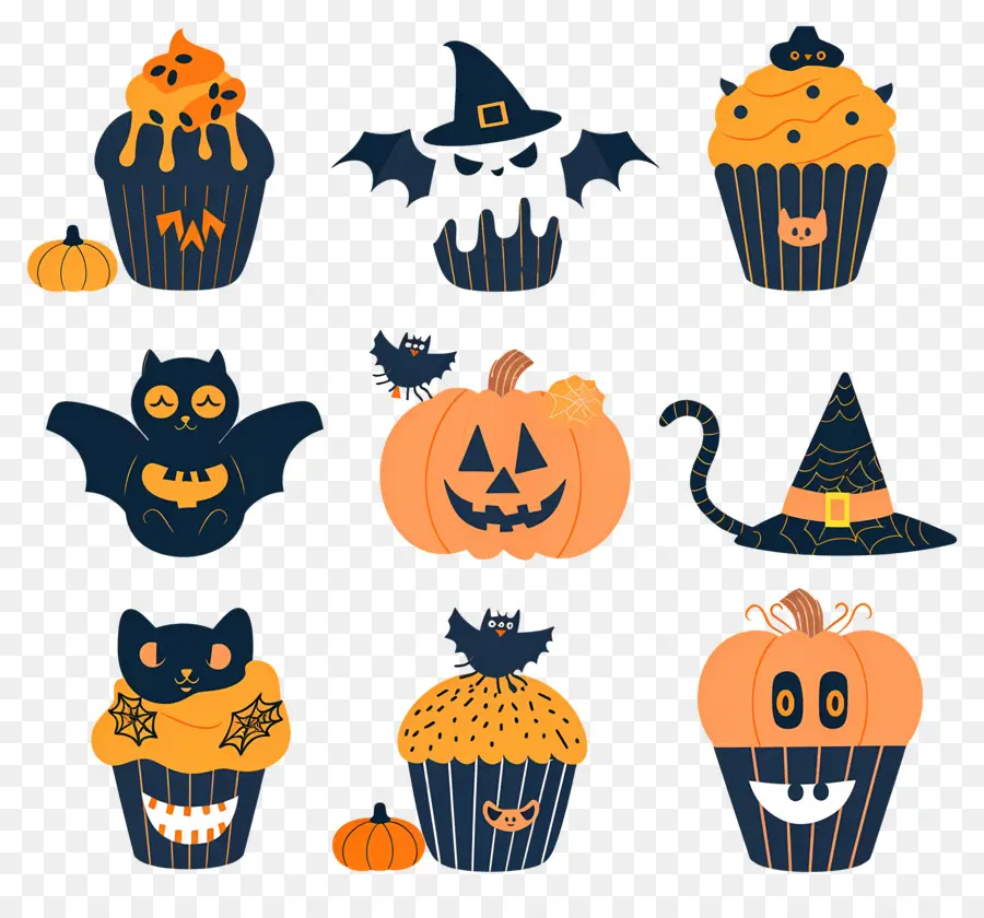 Petits Gâteaux D'halloween，Chat PNG