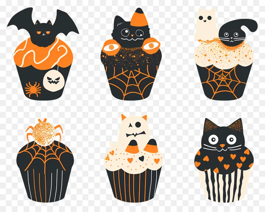 Petits Gâteaux D'halloween，Chat PNG