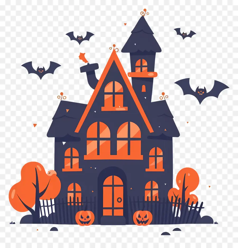 Maison D'halloween，Maison Sombre PNG