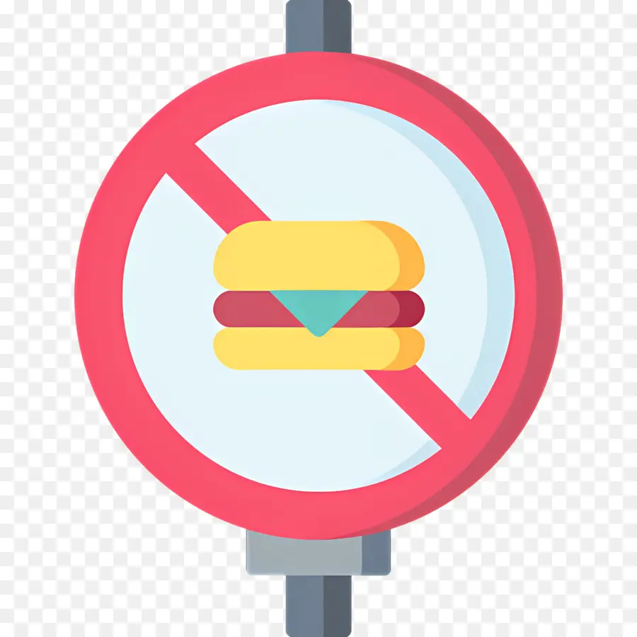 Pas De Nourriture，Aucun Signe De Hamburger PNG