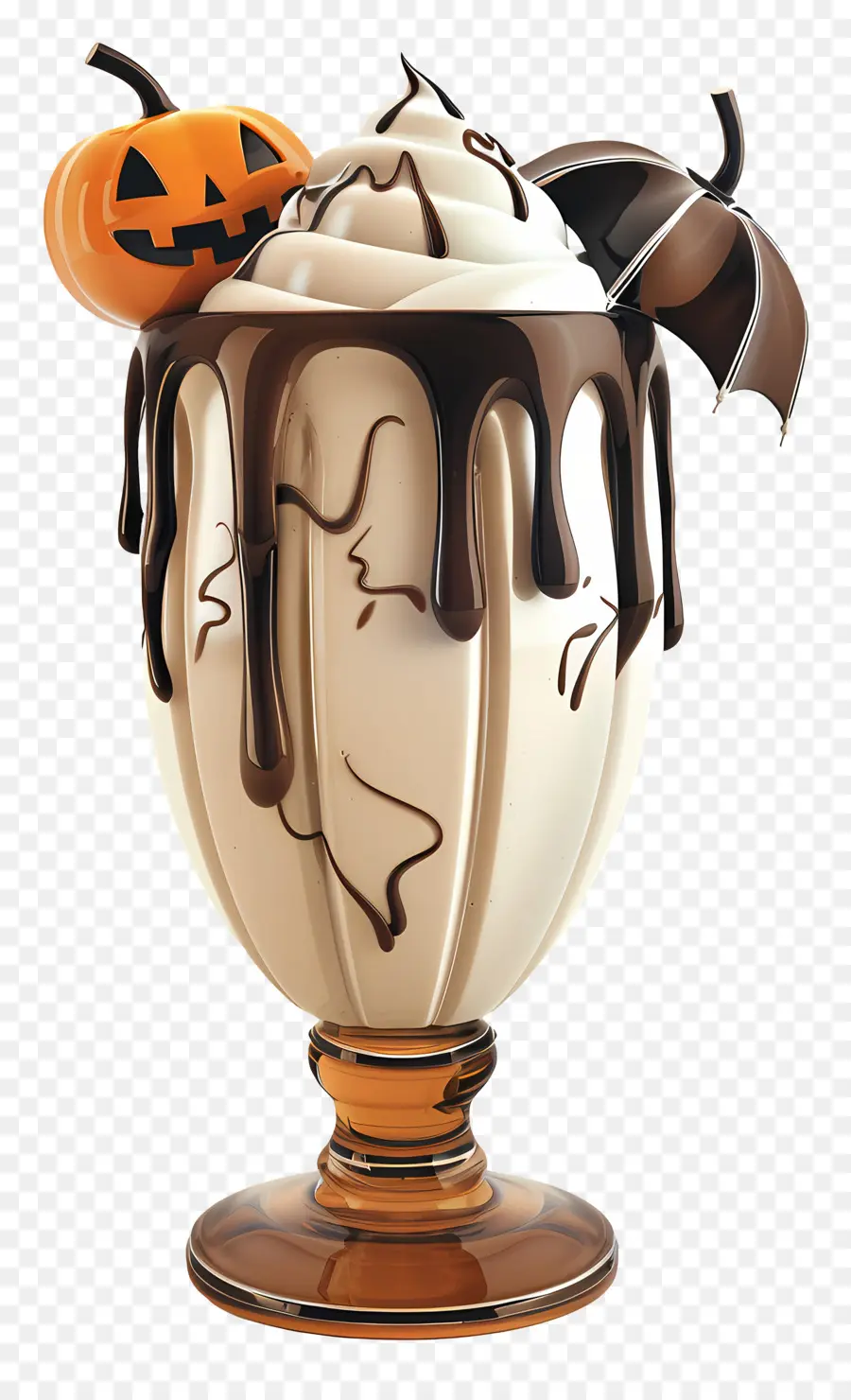 Milk Shake D'halloween，Citrouille PNG