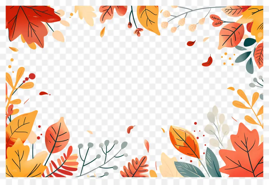 Fond D'automne，Feuilles D'automne PNG