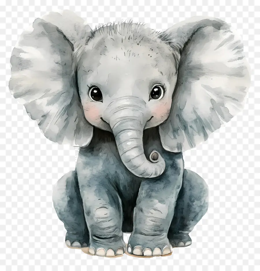 Bébé éléphant，Éléphant Coloré PNG