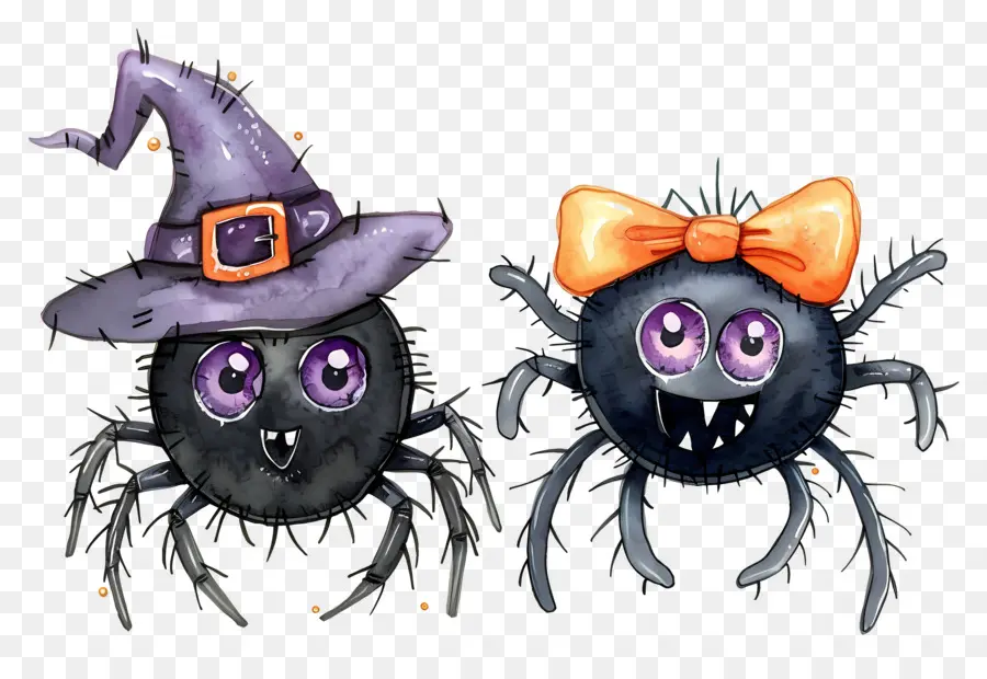 Araignées D'halloween，Chapeaux PNG