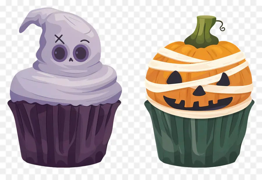 Petits Gâteaux D'halloween，Fantôme PNG