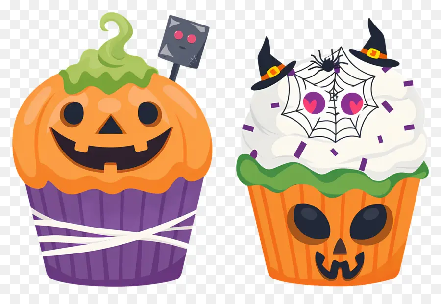 Petits Gâteaux D'halloween，Citrouille PNG