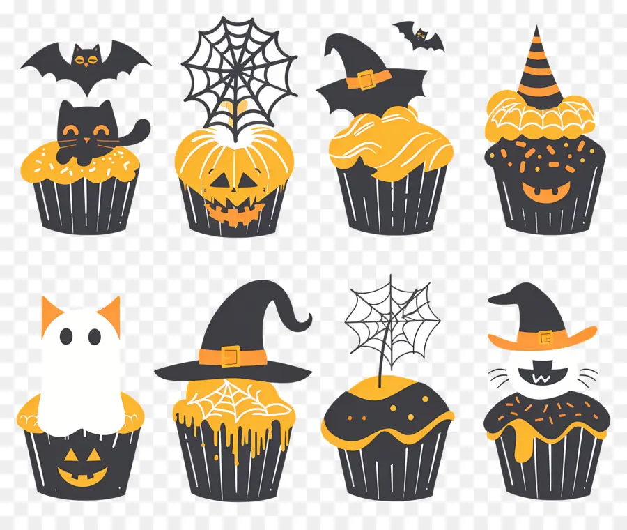 Petits Gâteaux D'halloween，Chat PNG