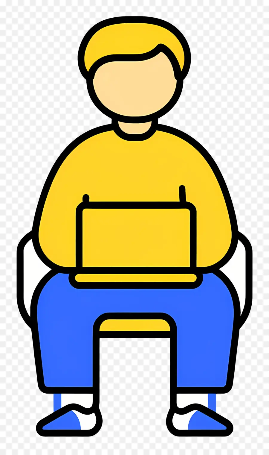 Étudiant En Informatique，Personne Avec Ordinateur Portable PNG