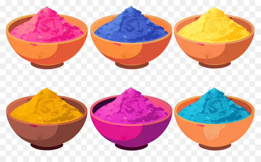 Fond De Holi，Poudres Colorées PNG