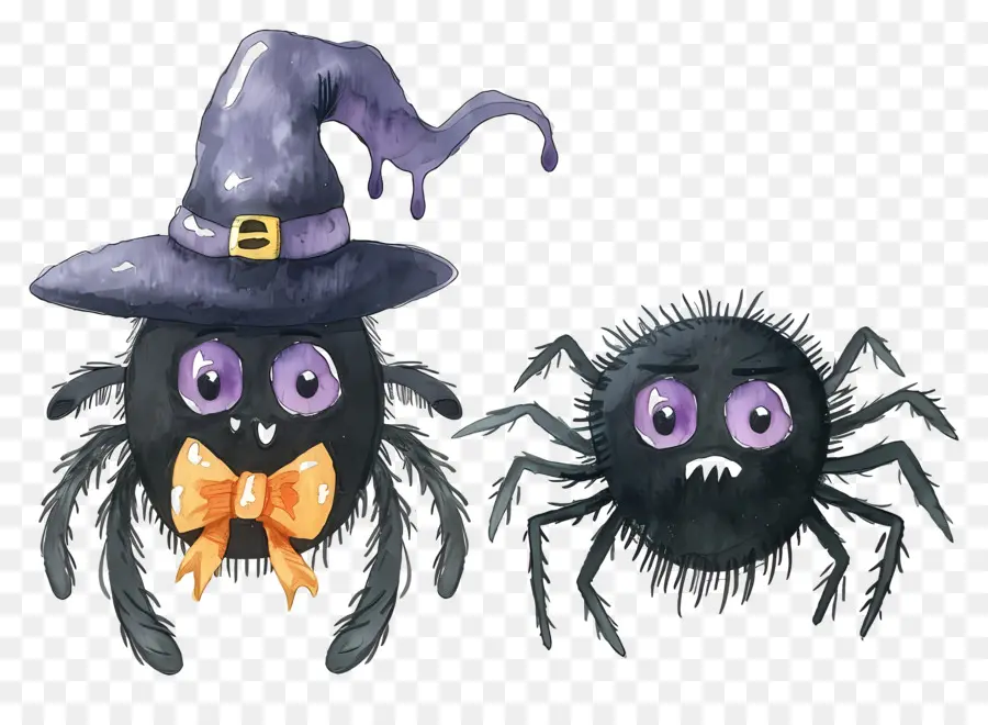 Araignées D'halloween，Chapeaux PNG