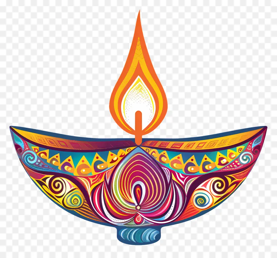 Diwali Diya，Lampe Décorative PNG