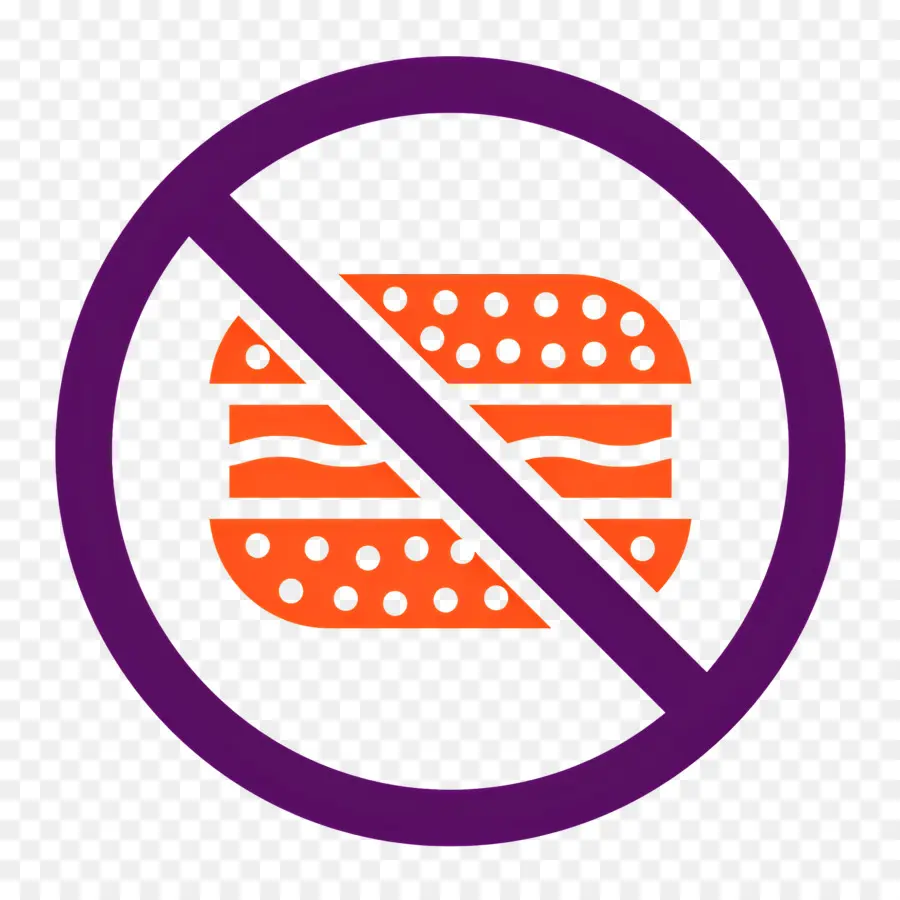 Pas De Nourriture，Aucun Signe De Hamburger PNG