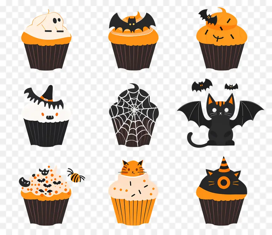 Petits Gâteaux D'halloween，Chat PNG