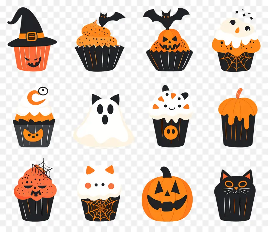 Petits Gâteaux D'halloween，Chat PNG