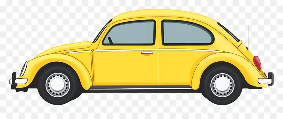 Voiture Animée，Voiture Jaune PNG